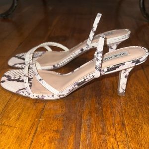 Steve Madden Snake skin mules